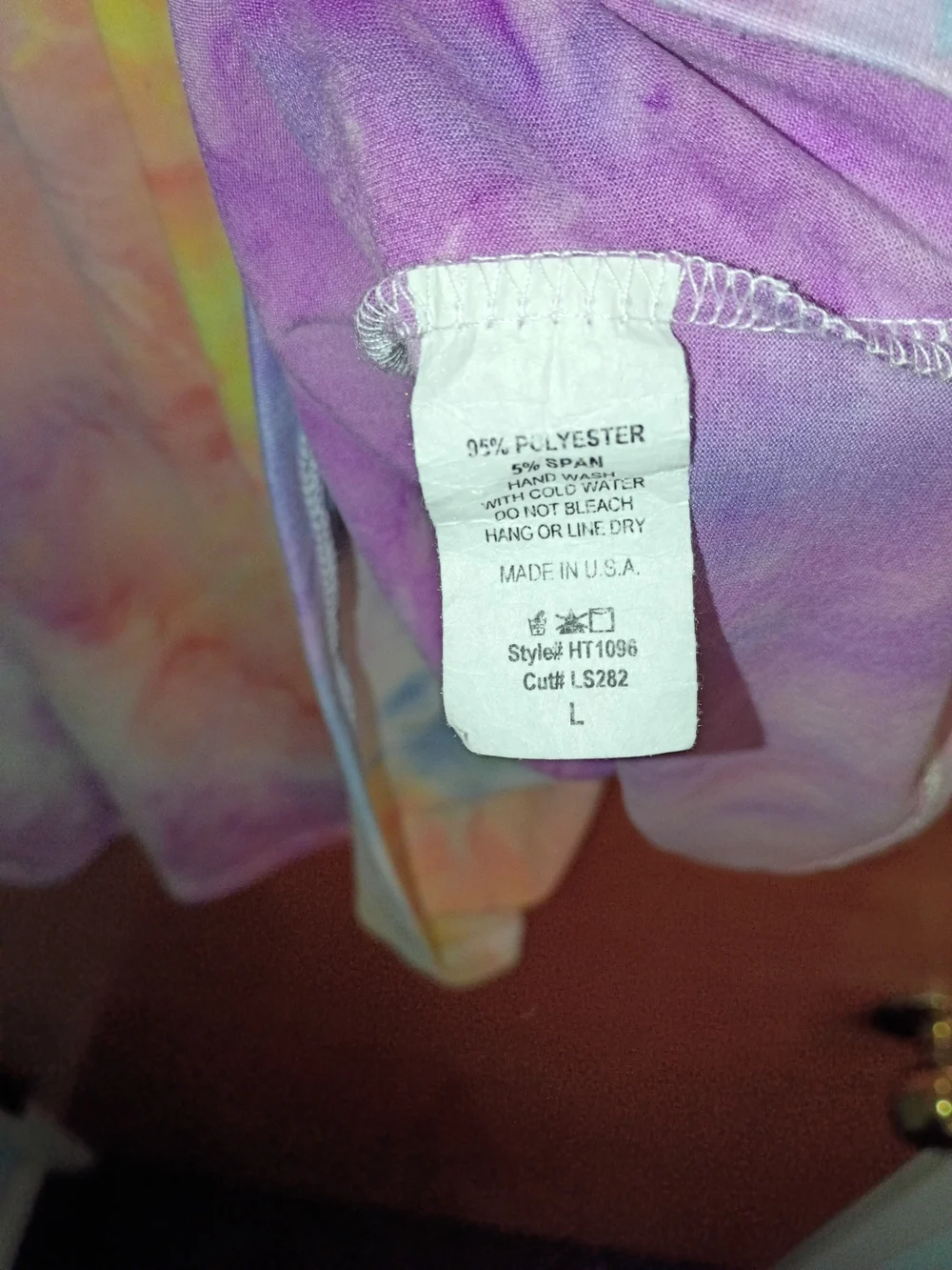 Haptics Pastel Tie-Dye Babydoll Top - Picture 3 of 4